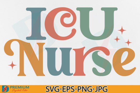 ICU Nurse SVG PNG, Retro Nursing Shirt