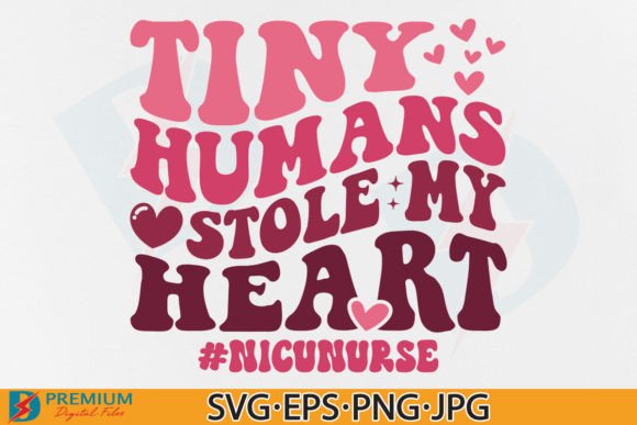 NICU Nurse Valentine SVG Retro Funny PNG