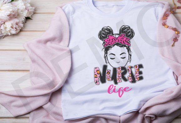 Nurse Life SVG: Half Leopard Nurse Life