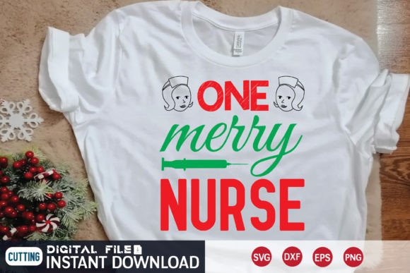 One Merry Nurse Retro SVG Design