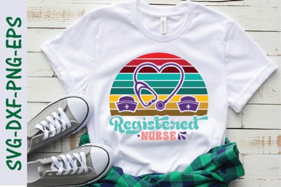Registered Nurse SVG, Retro Nurse