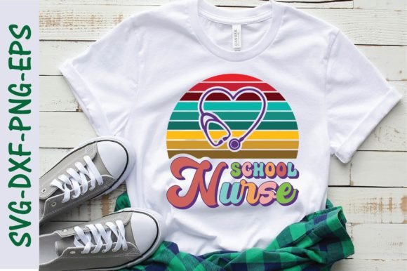 School Nurse SVG: Retro School Nurse